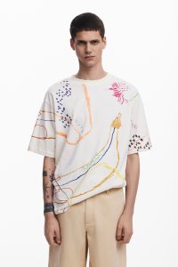 Desigual/デシグアル Desigual イラスト付き半袖Tシャツ/508299338