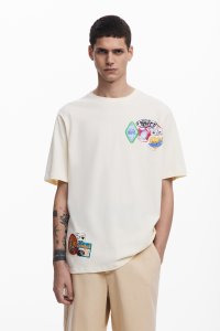 Desigual/デシグアル Desigual 刺繍入り半袖Tシャツ/508299340