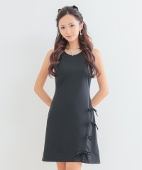 Tika/ティカ Tika キャバドレス リボンデザインシンプルワンカラーノースリーブタイトミニドレス (S～XXLサイズ)/508299726