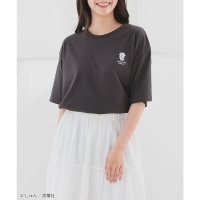 Honeys/ハニーズ Honeys もっさりもさお／Tシャツ トップス Tシャツ 半袖Tシャツ カットソー 半袖 もっさりもさお キャラクター イラスト 綿混 レディース/508312217