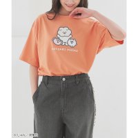Honeys/ハニーズ Honeys もっさりもさお／Tシャツ トップス Tシャツ 半袖Tシャツ カットソー 半袖 もっさりもさお キャラクター イラスト 綿混 レディース/508312217