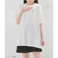 Honeys/ハニーズ Honeys もっさりもさお／Tシャツ トップス Tシャツ 半袖Tシャツ カットソー 半袖 もっさりもさお キャラクター イラスト 綿混 レディース/508312217
