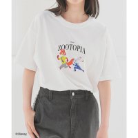 Honeys/ハニーズ Honeys ズートピア／ゆるTシャツ トップス Tシャツ 半袖Tシャツ カットソー 半袖 ズートピア キャラクター ゆったり キッズ 子供 綿混 レ/508312219