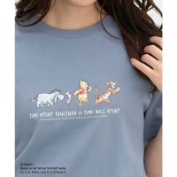 Honeys/ハニーズ Honeys プーさん／半袖Tシャツ トップス Tシャツ 半袖Tシャツ カットソー 半袖 UVカット プーさん キャラクター 綿混 クルーネック レデ/508312238
