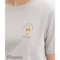 Honeys/ハニーズ Honeys プーさん／半袖Tシャツ トップス Tシャツ 半袖Tシャツ カットソー 半袖 UVカット プーさん キャラクター 綿混 クルーネック レデ/508312238