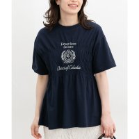 Honeys/ハニーズ Honeys シャーリングロゴTシャツ トップス Tシャツ 半袖Tシャツ カットソー 半袖 コットン 綿 UVカット USAコットン 綿100％ レデ/508312295