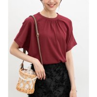 Honeys/ハニーズ Honeys フレンチスリーブトップス トップス カットソー 半袖 ハニさら UVカット 接触冷感 速乾ドライ フレンチ袖 綿混 無地 フェミニン レ/508312320