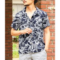 LUXSTYLE/ラグスタイル LUXSTYLE レーヨン半袖アロハシャツ/アロハシャツ 柄シャツ メンズ レディース 大きいサイズ サマー 総柄 ボタニカル 開襟 レーヨン/508312332