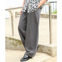 LUXSTYLE/ラグスタイル LUXSTYLE レーヨンワイドテーパードパンツ/スラックス トラウザー バルーンパンツ シェフパンツ レーヨン 無地 モノトーン/508312347