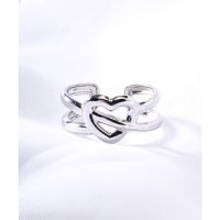 LUXSTYLE/ラグスタイル LUXSTYLE ユニセックスメタリックリング/シルバーリング S925 アクセサリー アクセ メンズアクセ ジュエリー 銀色/508312354