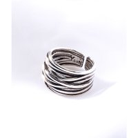 LUXSTYLE/ラグスタイル LUXSTYLE ユニセックスメタリックリング/シルバーリング S925 アクセサリー アクセ メンズアクセ ジュエリー 銀色/508312354