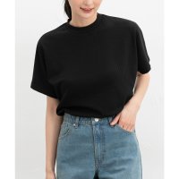 Honeys/ハニーズ Honeys 汗ジミ軽減ハイネックT トップス Tシャツ カットソー 半袖 ハニさら ハイネックTシャツ 汗ジミ軽減 フレンチスリーブ レーヨン混 レ/508312369