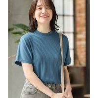 Honeys/ハニーズ Honeys 汗ジミ軽減ハイネックT トップス Tシャツ カットソー 半袖 ハニさら ハイネックTシャツ 汗ジミ軽減 フレンチスリーブ レーヨン混 レ/508312369