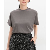 Honeys/ハニーズ Honeys 汗ジミ軽減ハイネックT トップス Tシャツ カットソー 半袖 ハニさら ハイネックTシャツ 汗ジミ軽減 フレンチスリーブ レーヨン混 レ/508312369
