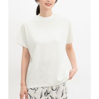 Honeys/ハニーズ Honeys 汗ジミ軽減ハイネックT トップス Tシャツ カットソー 半袖 ハニさら ハイネックTシャツ 汗ジミ軽減 フレンチスリーブ レーヨン混 レ/508312369