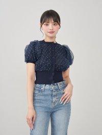 Darich/ダーリッチ Darich シアードットカーディガン/508316641