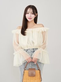 Darich/ダーリッチ Darich オフショルチュールボリュームトップス/508316642