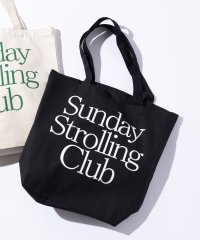 MAISON CLUB/メゾンクラブ MAISON CLUB Sunday Strolling Club / プリントロゴ キャンバストートバック A4収納可能/508316809