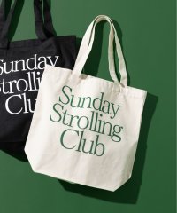 MAISON CLUB/メゾンクラブ MAISON CLUB Sunday Strolling Club / プリントロゴ キャンバストートバック A4収納可能/508316809