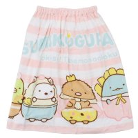 cinemacollection/シネマコレクション cinemacollection すみっコぐらし ラップタオル プールスカートタオル 60丈 たべもの王国 サンエックス 犬飼タオル 海プー/508316906