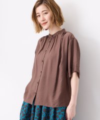 Petit Honfleur/プチ オンフルール Petit Honfleur バンドカラーブラウス/508317197