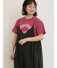 Samansa Mos2/【オーガニックコットン】ロゴプリントTシャツ/508317201
