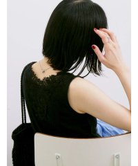 Samansa Mos2 blue/前後2wayモチーフレースタンク/508317203