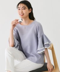 JAYRO/フレアー配色パイピング袖ブラウス/508317216