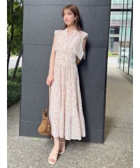 SNIDEL/Sustainableヘアラインフラワープリントワンピース/508317460