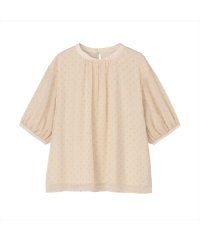 TOKYO SHIRTS/トーキョーシャツ TOKYO SHIRTS 袖シアー ラメカットドビー ブラウス 五分袖 レディース/508317641