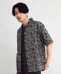 RATTLE TRAP/リーフプリントオープンカラー半袖シャツ/508317923