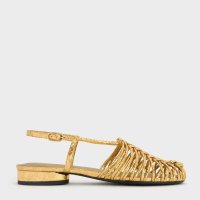 CHARLES & KEITH/ウーブン スリングバックサンダル/508317957