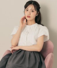 Couture Brooch/【大人フェミニン・華奢見え・通勤】フロントフリルシャツ/508317979
