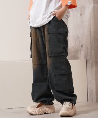 1111clothing/ワンフォークロージング 1111clothing 12ozデニム オーバーダイ Wポケット カーゴパンツ/508318320