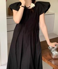 shopnikoniko/ショップニコニコ ShopNikoNiko バックオープン フレンチパフスリーブ ワンピース【即納】韓国ガーリー リゾート 春 夏 パフスリーブ バックリボン /508318325