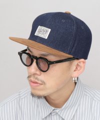 QUARTER GALLERY/クォーターギャラリー QUARTER GALLERY フェイクスエードつば デニム 平つば ベースボールキャップ/508318333