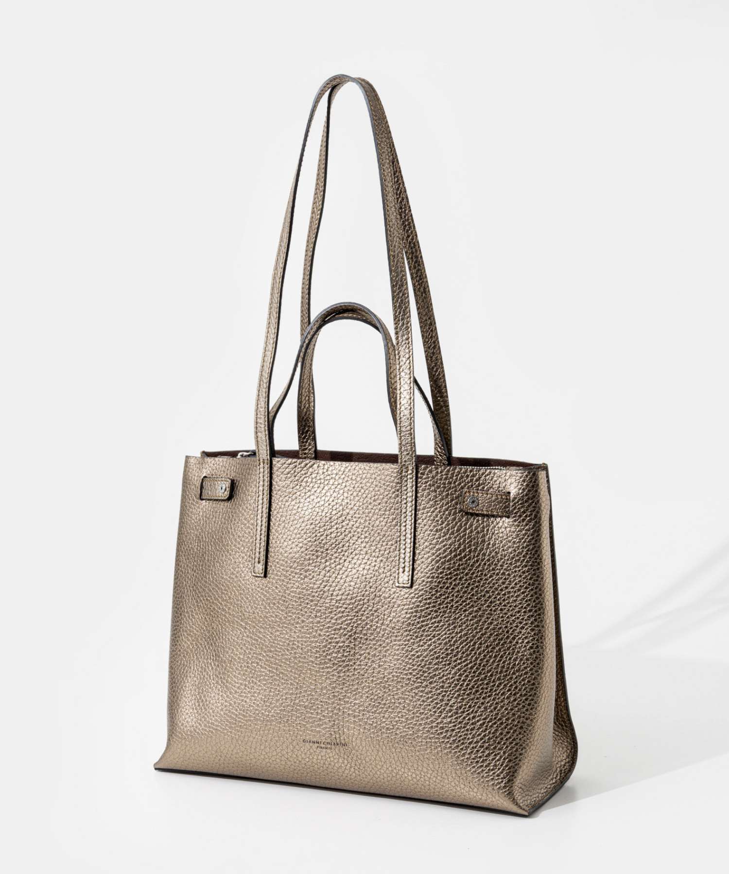GIANNI CHIARINIトートバッグ　ゴールド 新品 ジャンニキアリーニ GIANNI CHIARINI トートバッグ TOTE M
