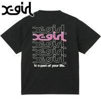 X-girl/エックスガール X－girl REPEAT MILLS LOGO S/S TEE WHITE ホワイト 白 [105252011005]/508318505