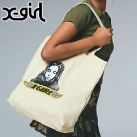 X-girl/エックスガール X－girl ANGEL FACE PATCH TOTE BAG WHITE ホワイト 白 [105252053002]/508318506