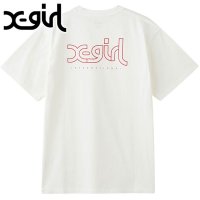 X-girl/エックスガール X－girl MILLS LOGO S/S TEE WHITE [105258011006]/508318509