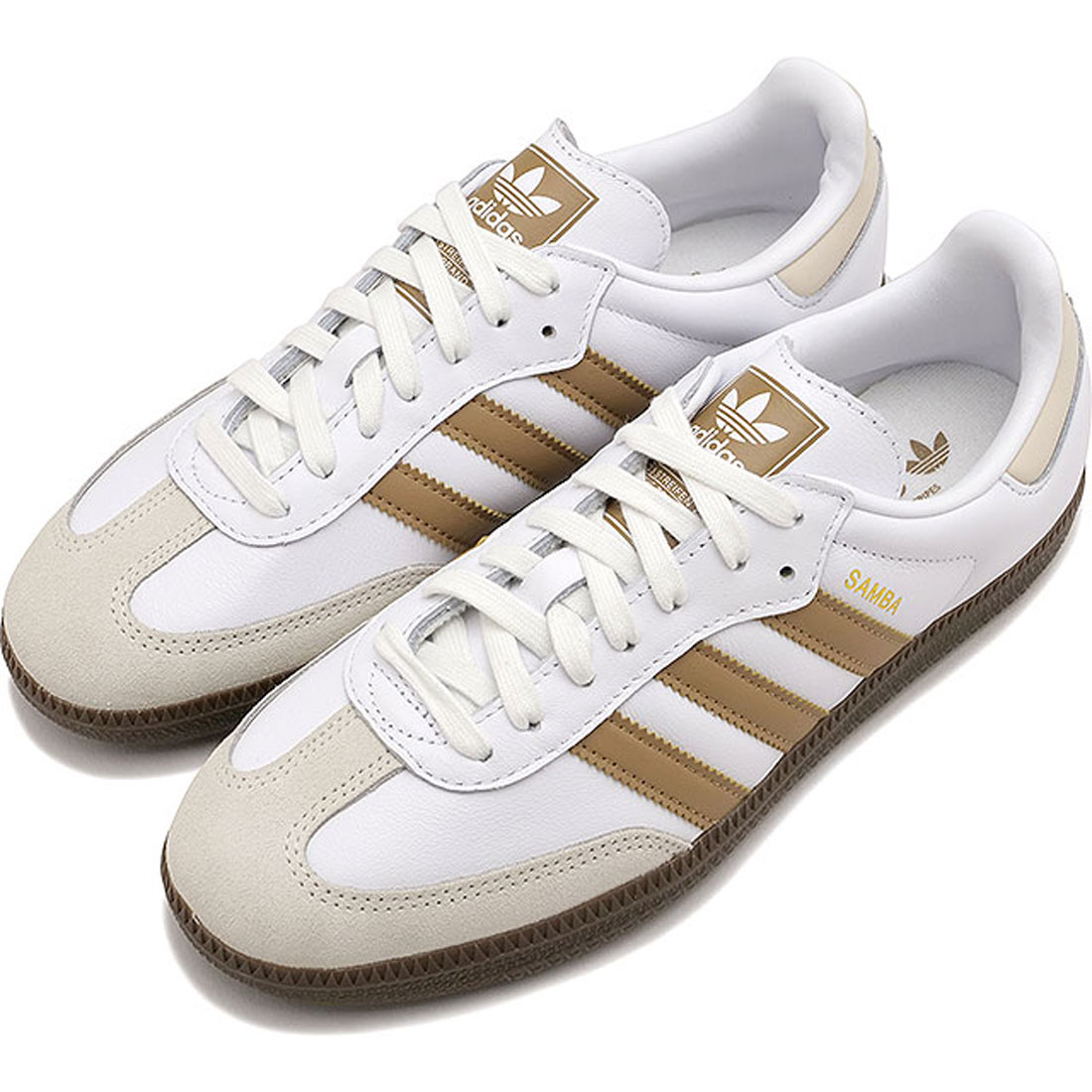 アディダス サンバ OG フットウェア ホワイト ベージュ ガム アディダス adidas SAMBA OG フットウェアホワイト/カードボード