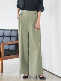 la.f…(Lsize)/ラ エフ エルサイズ la.f…(Lsize) 【大きいサイズ】パッチポケットワイドパンツ≪洗濯機で洗える≫/508318597