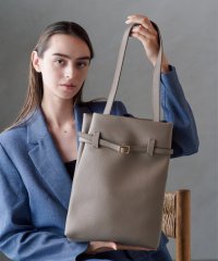 MAISON BREEZE/メゾンブリーズ MAISON BREEZE シボレザー ベルト付きワンショルダートートバッグ A4サイズ収納可能/508318618