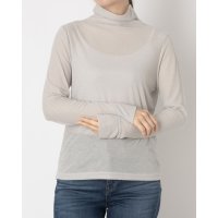 Pizzo Bianco/ピッツオ ビアンコ Pizzo Bianco ライトテレコボトルネックカットソー/508261029