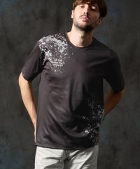 HIDEAWAYS NICOLE/スプラッタープリント半袖Ｔシャツ/508264732