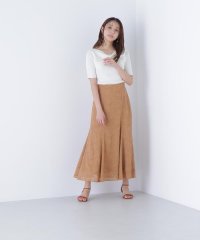 NATURAL BEAUTY BASIC/フラワー刺繍マーメイドスカート/508298825