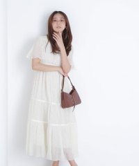 NATURAL BEAUTY BASIC/Vネックプリーツワンピース　　　　　　　/508298827