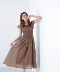 NATURAL BEAUTY BASIC/シアードットシャーリングワンピース/508298828