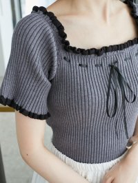 MAJESTIC LEGON/マジェスティックレゴン MAJESTIC LEGON チョーカーセットフリルリボンニット/508299568