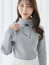 MAJESTIC LEGON/マジェスティックレゴン MAJESTIC LEGON ラインストーンタートルネックニット/508299569